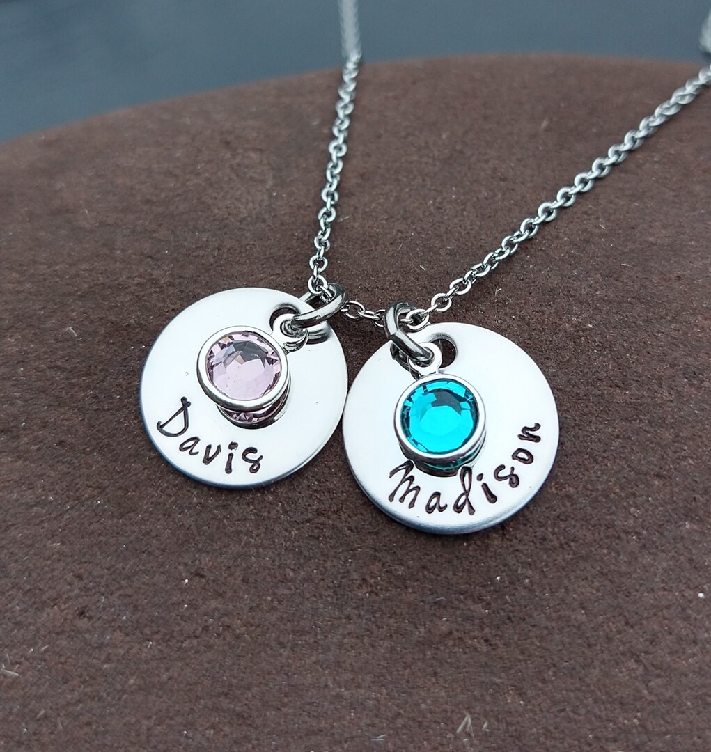 Necklace for Mom, Mother's Necklace, Personalized Jewelry, Children's Name Necklace, Birthstone Necklace MakerPlace by Michaels